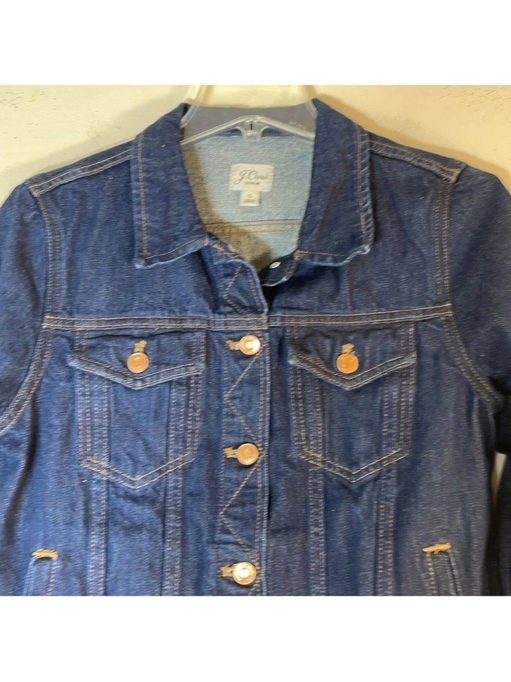 J. Crew Denim Trucker Jacket. Small.